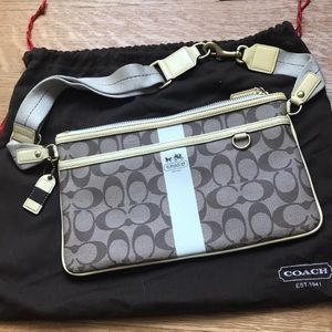 LIKE NEW COACH Monogram Shoulder Bag 41233